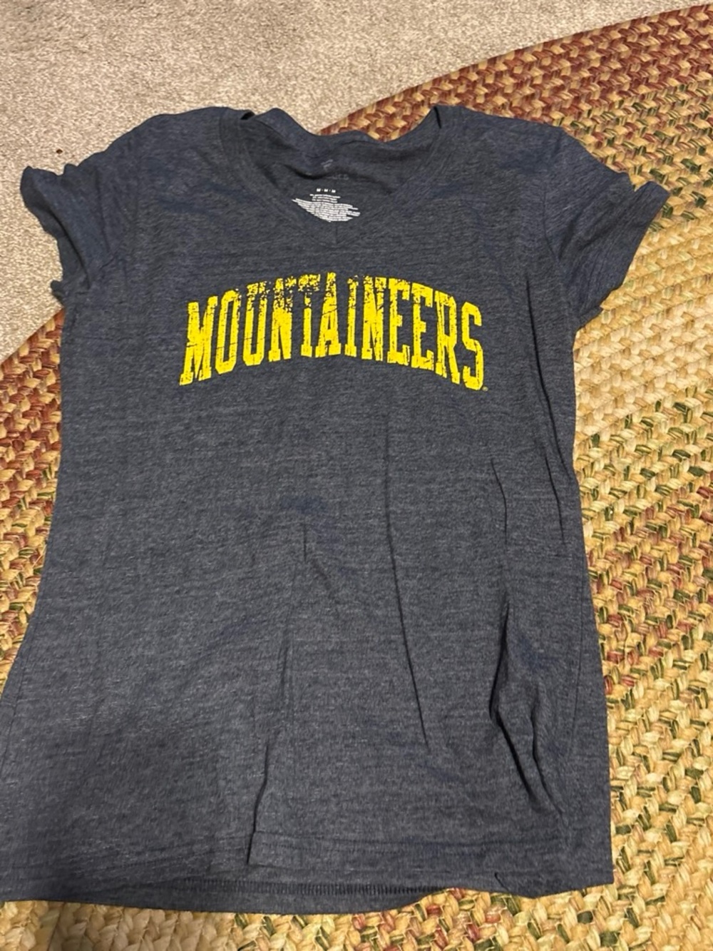 Fanatics Gray Kids T‑Shirt with Yellow Mountaineers Logo